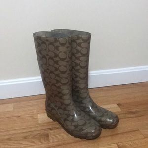Coach rain boots